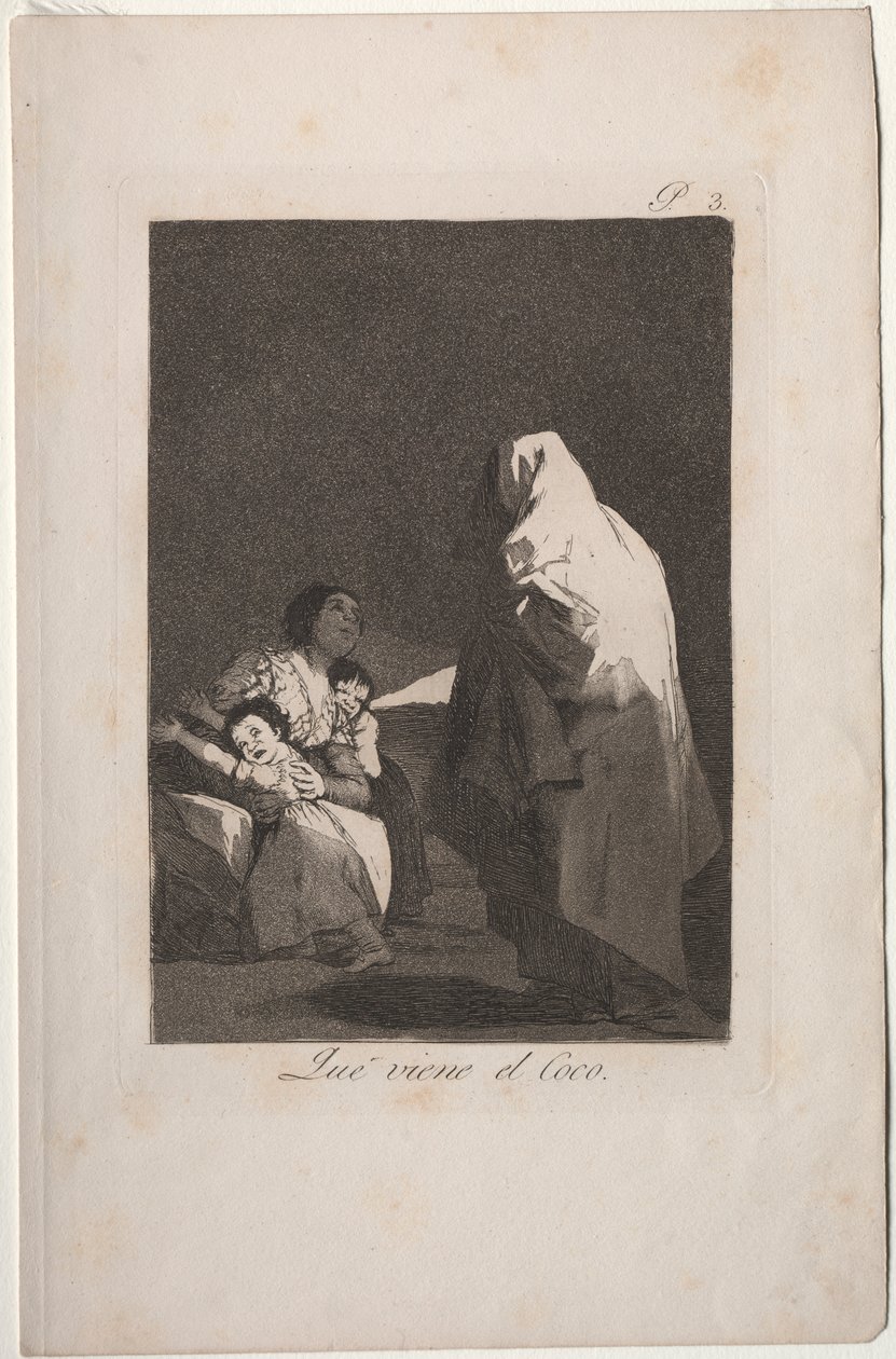 Caprichos: Hier kommt der Bogeyman von Francisco de Goya