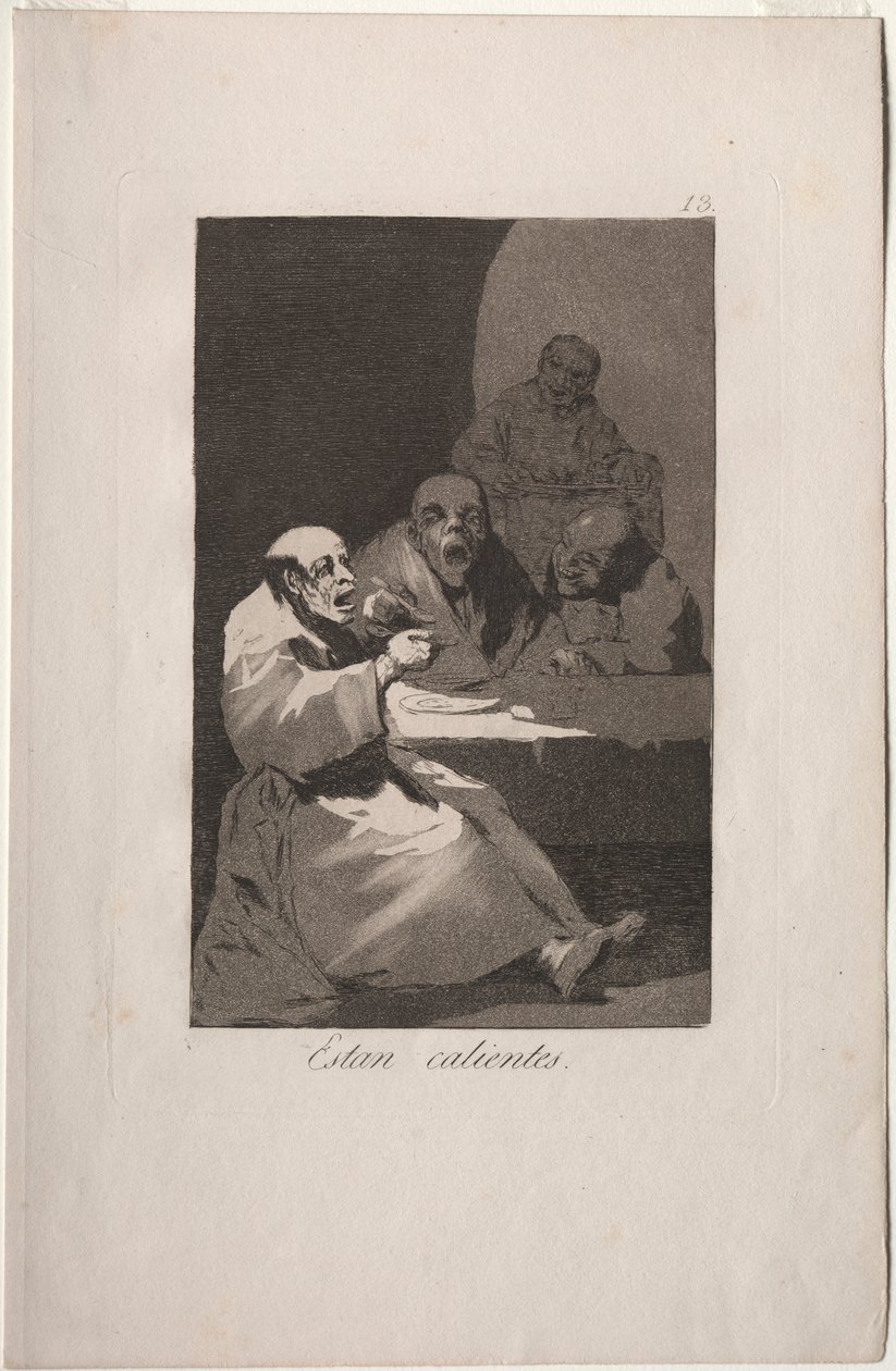 Caprichos: Sie sind heiß. von Francisco de Goya