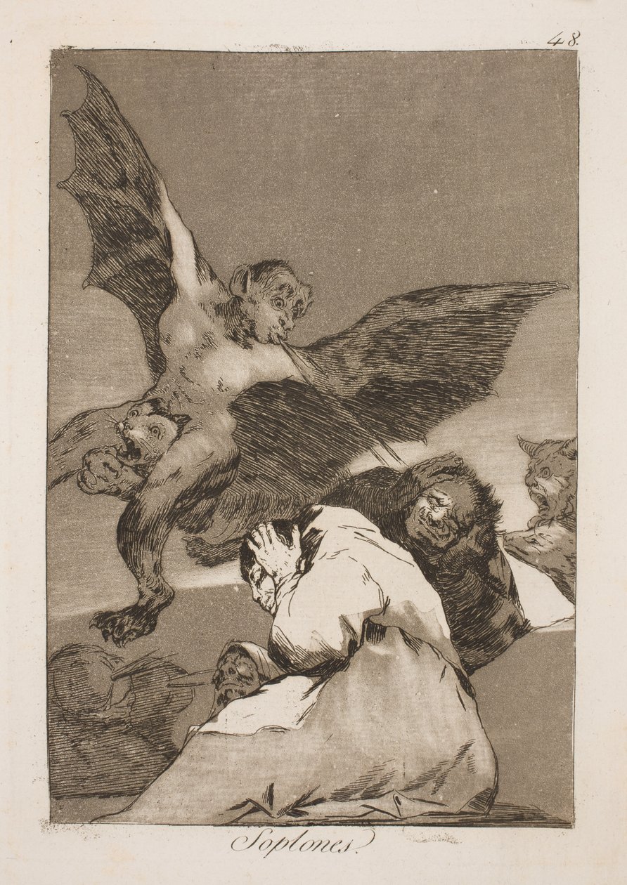 Sie blasen ihnen in die Ohren von Francisco de Goya