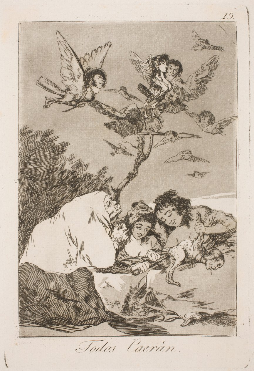 Sie werden alle fallen von Francisco de Goya