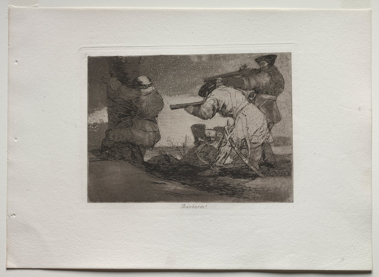 Die Schrecken des Krieges: Barbaren! von Francisco de Goya