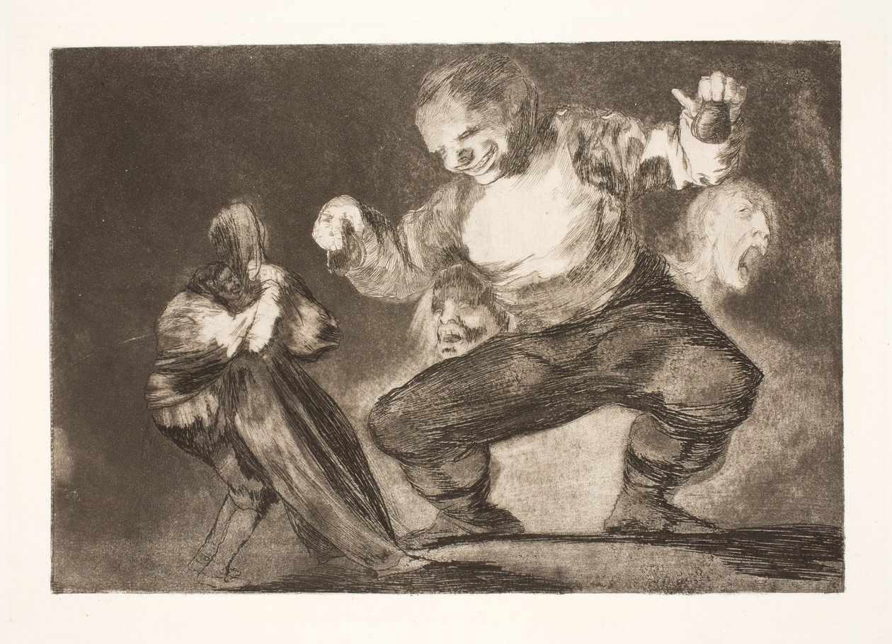 Narr (Nach dem Laster kommt die Untugend) von Francisco de Goya