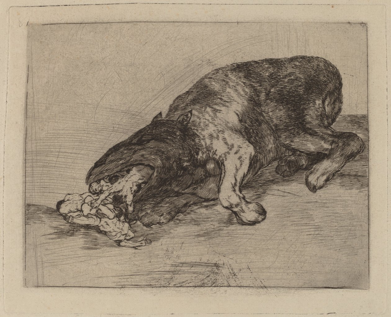 Fiero monstruo! von Francisco de Goya