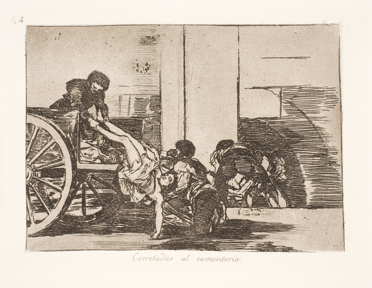 Auf einem Karren zum Friedhof gefahren (64) von Francisco de Goya