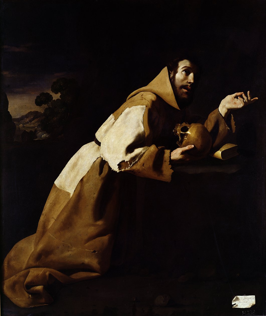 St. Franziskus in Meditation, 1639 von Francisco de Zurbaran