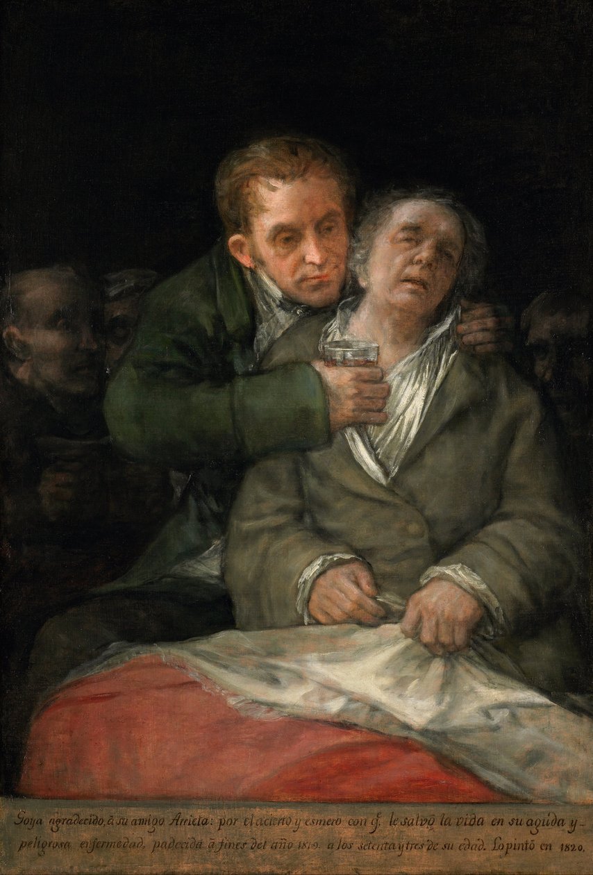Selbstporträt mit Dr. Arrieta von Francisco de Goya