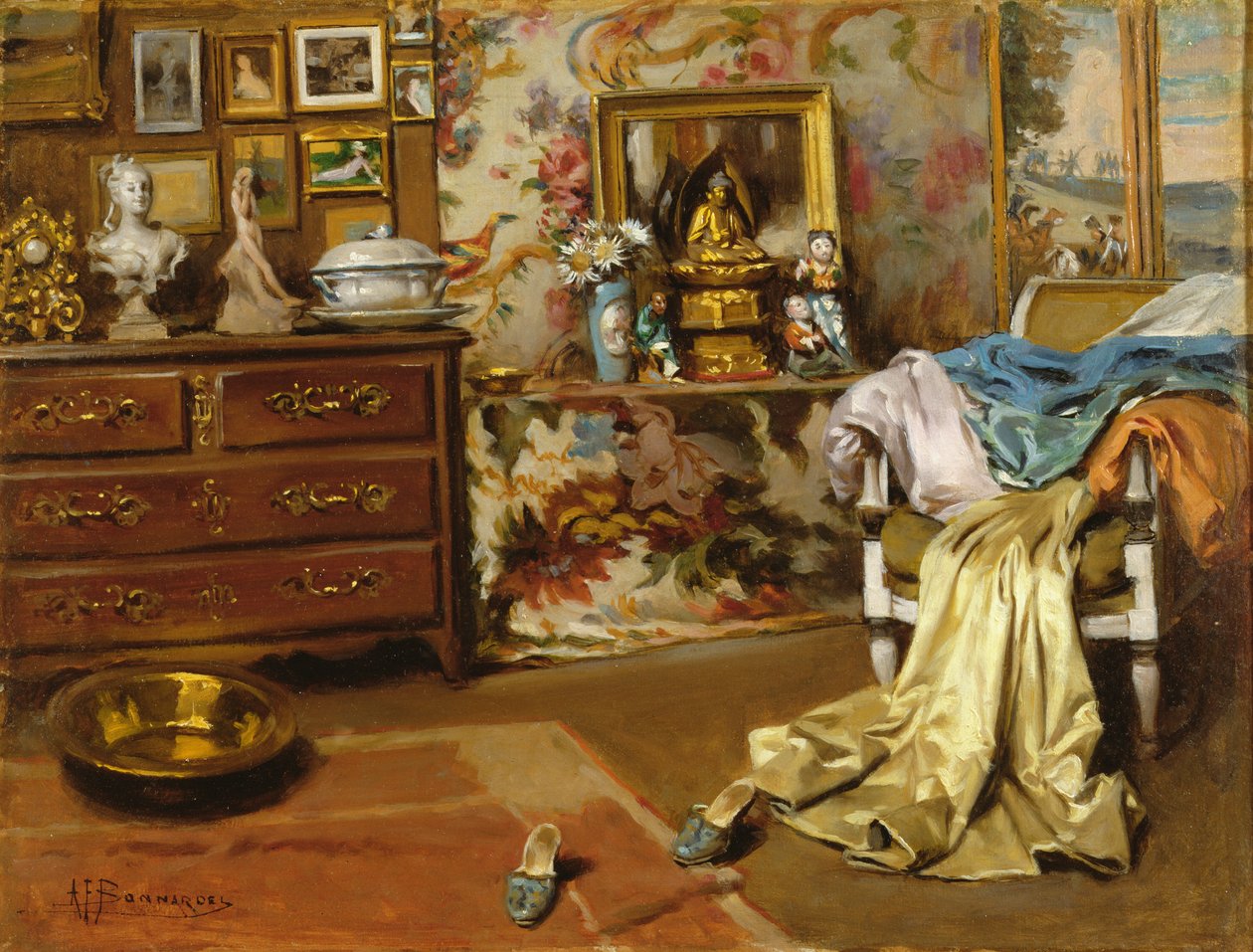Das Schlafzimmer von Francois Alexandre Bonnardel