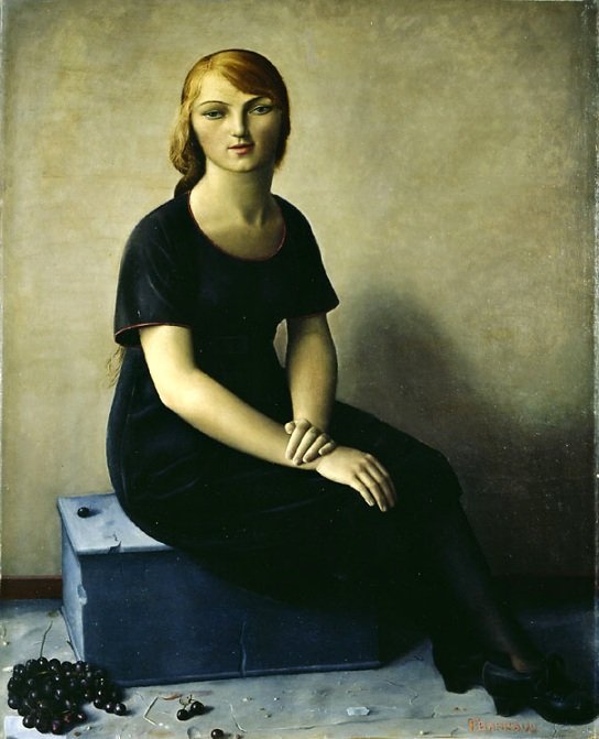 Yvonne im Samtkleid von Francois Barraud