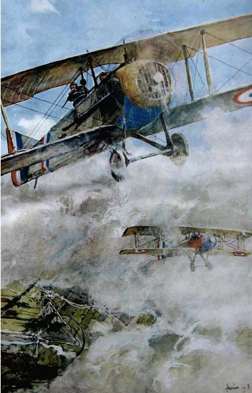 Spads Patrouille, 1918 von Francois Flameng