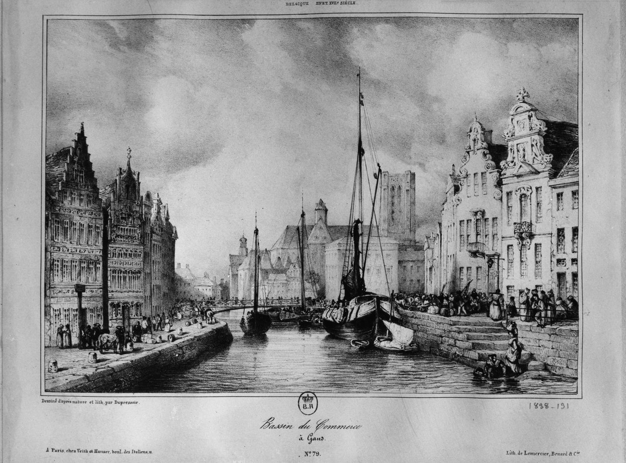 Ansicht von Gent von Francois Joseph Dupressoir