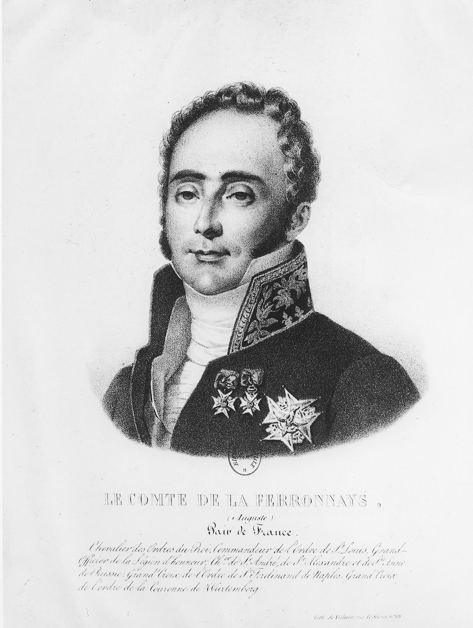 Graf Auguste de la Ferronays (1777-1842) von Francois Le Villain