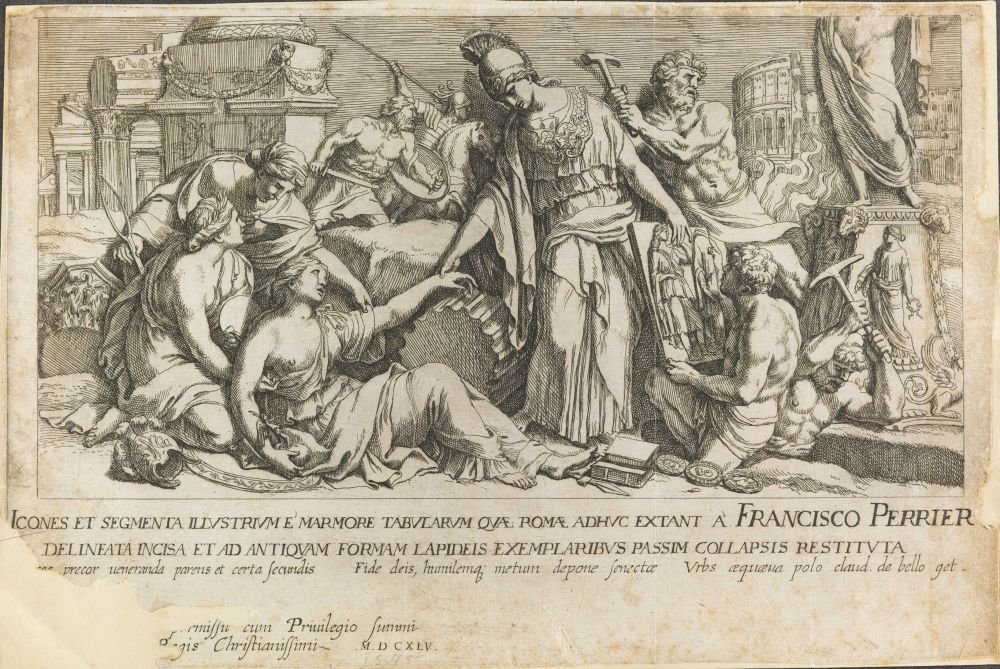 Schlachtenszene von Francois Perrier