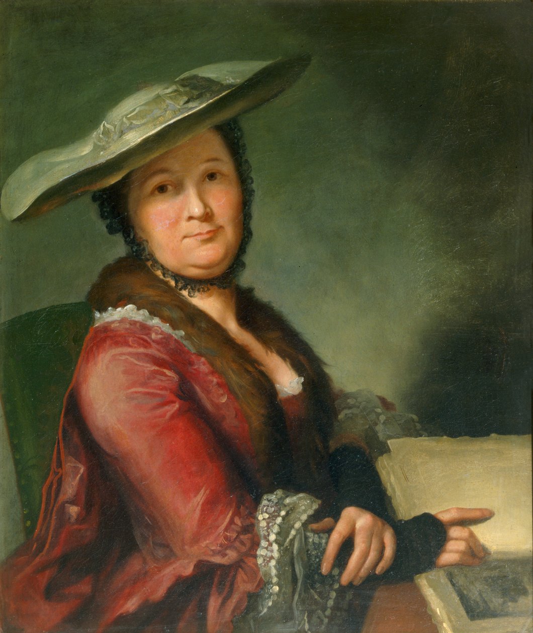 Madame Roubiliac, ca. 1760 von Francois Vispre