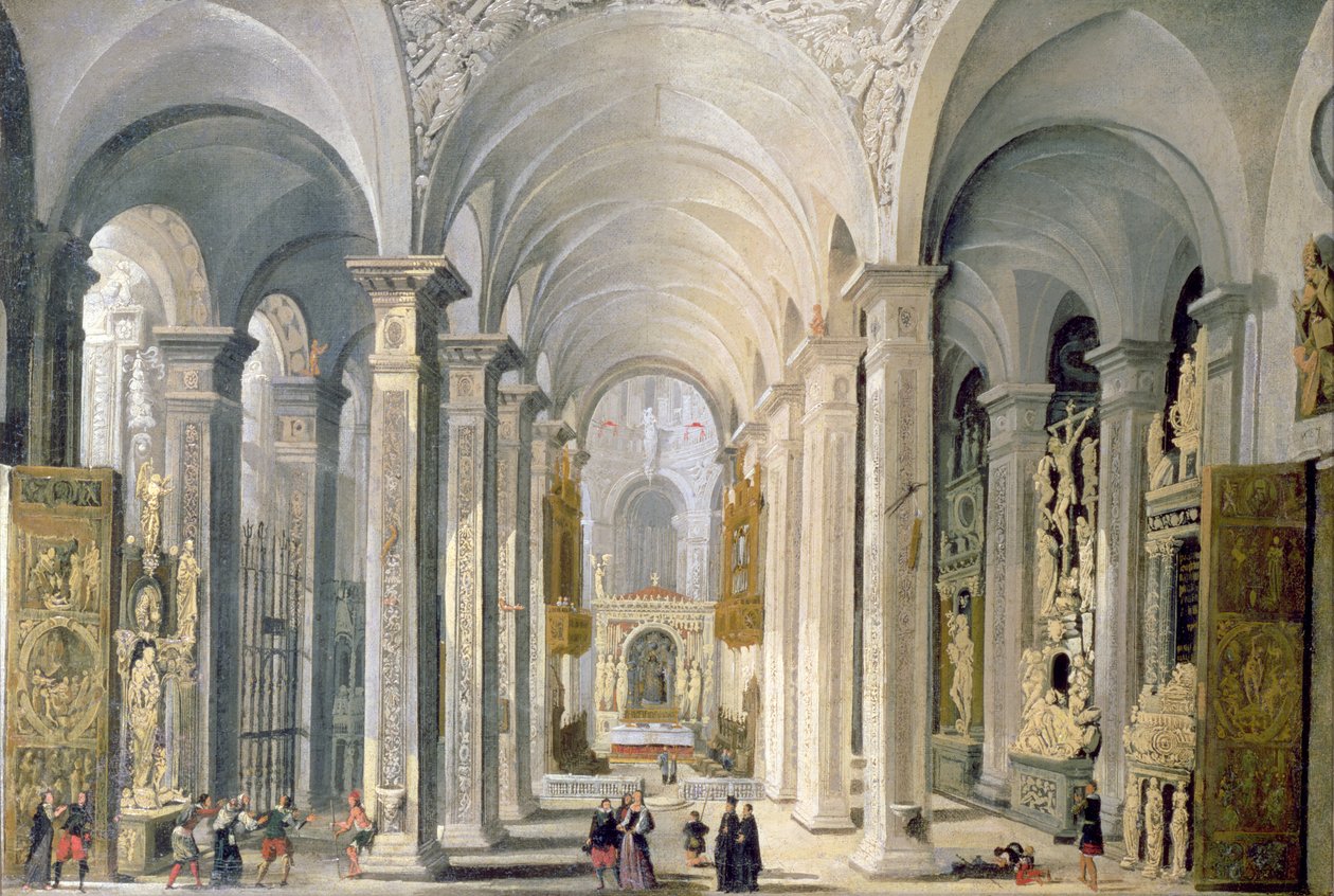 Innenansicht einer Kirche von Francois de Nome
