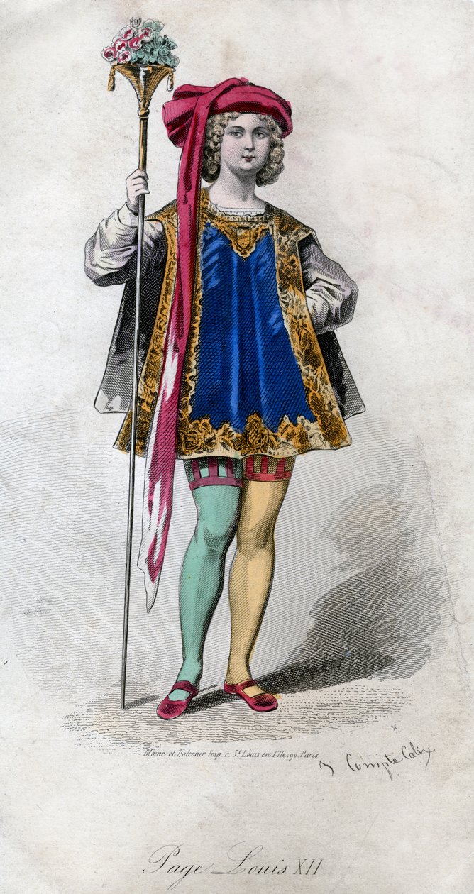 Page, Ludwig XII., 19. Jahrhundert von Francois Claudius Compte Calix