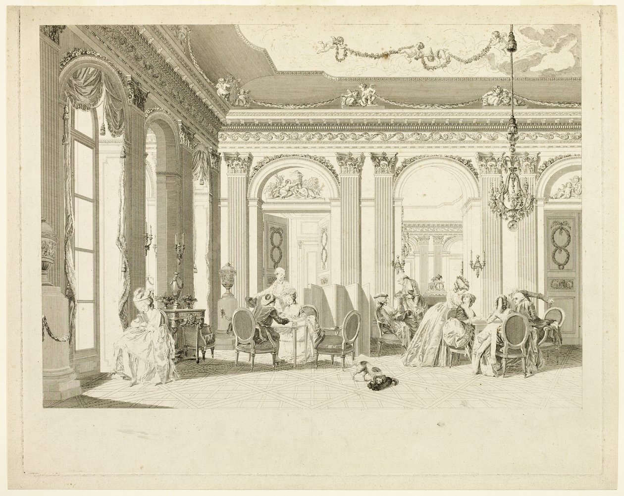 Das Wohnzimmer von Francois Dequevauviller