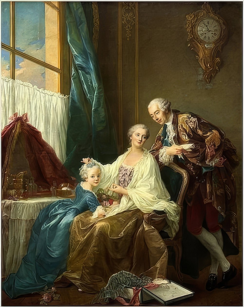 Familienporträt von Francois Hubert Drouais
