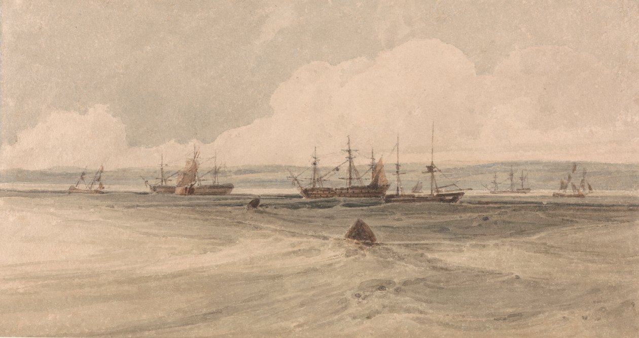 Blick auf Sheerness von Francois Louis Thomas Francia