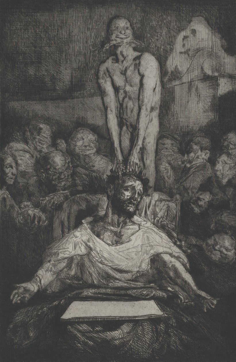 Teufelei, 19. Jahrhundert von Francois Nicolas Chifflart
