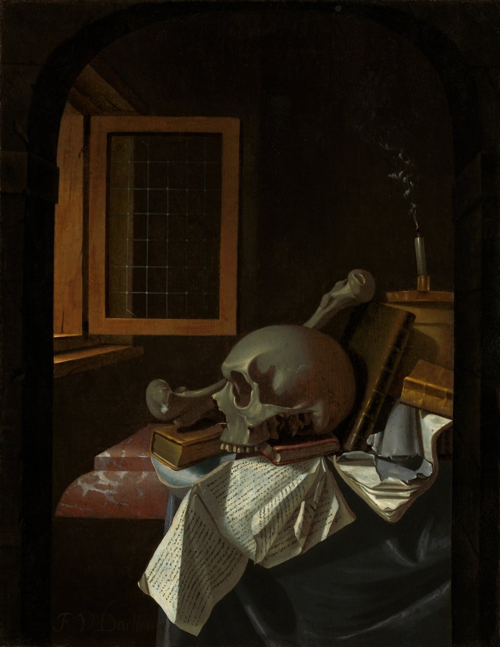 Vanitas Stillleben von Francois van Daellen