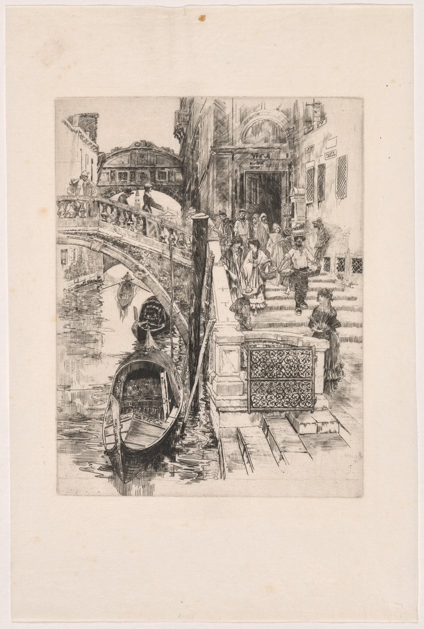 Die Seufzerbrücke (Zweite Platte) von Frank Duveneck