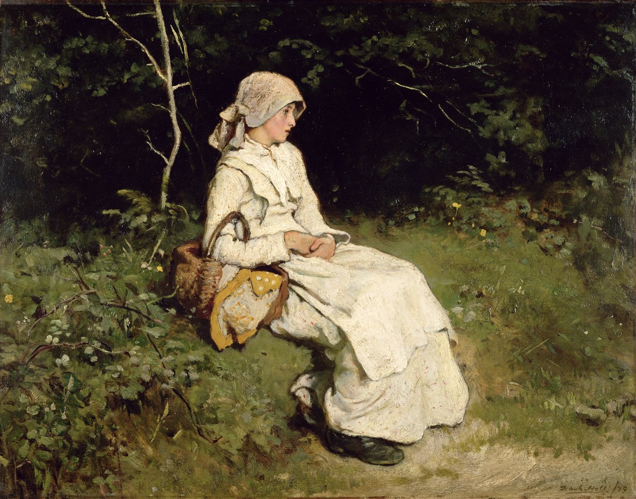 Rast auf dem Weg, 1879 von Frank Holl