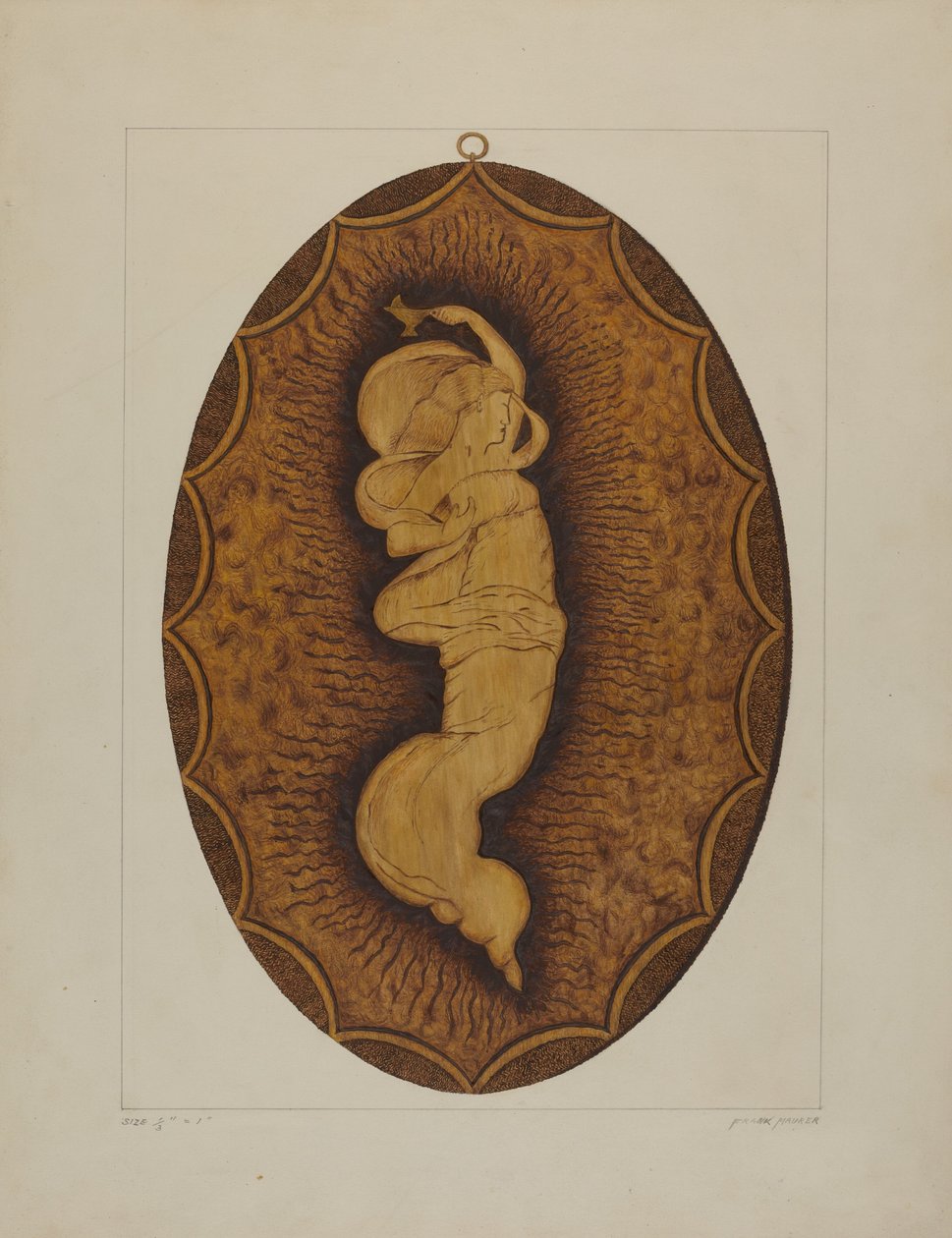Verbrannte Plakette von Frank Maurer