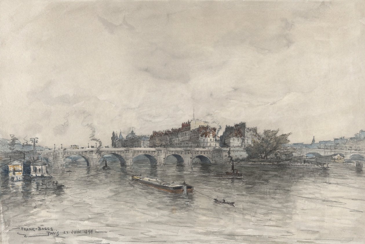Die Insel, Paris (Pont Neuf) von Frank Myers Boggs