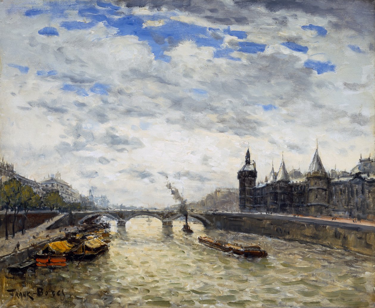 Die Seine, Paris von Frank Myers Boggs