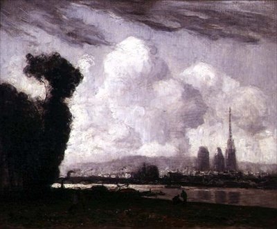 Blick auf Rouen von Frank Myers Boggs