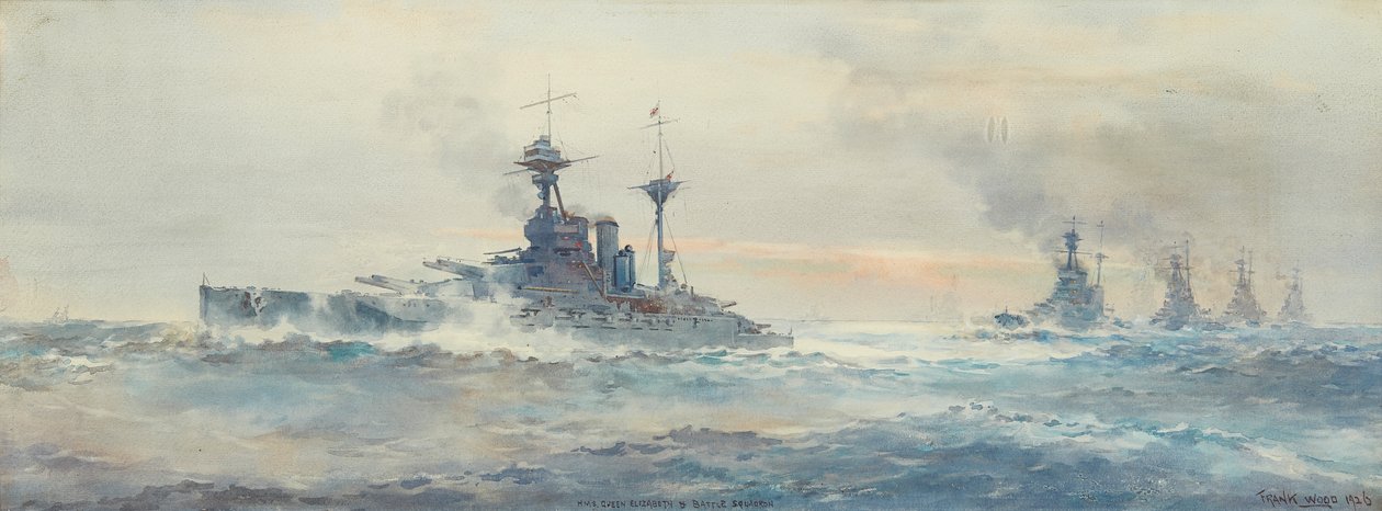 H.M.S. Queen Elizabeth Schlachtgeschwader von Frank Watson Wood