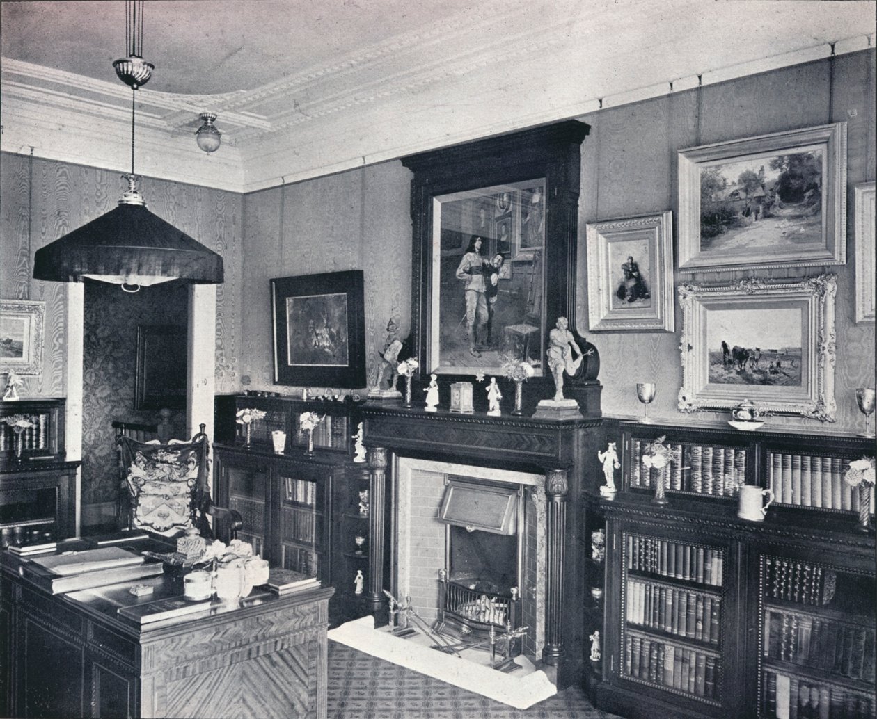 Bibliothek von Captain Harvey, Hampstead von Frank William Brookman