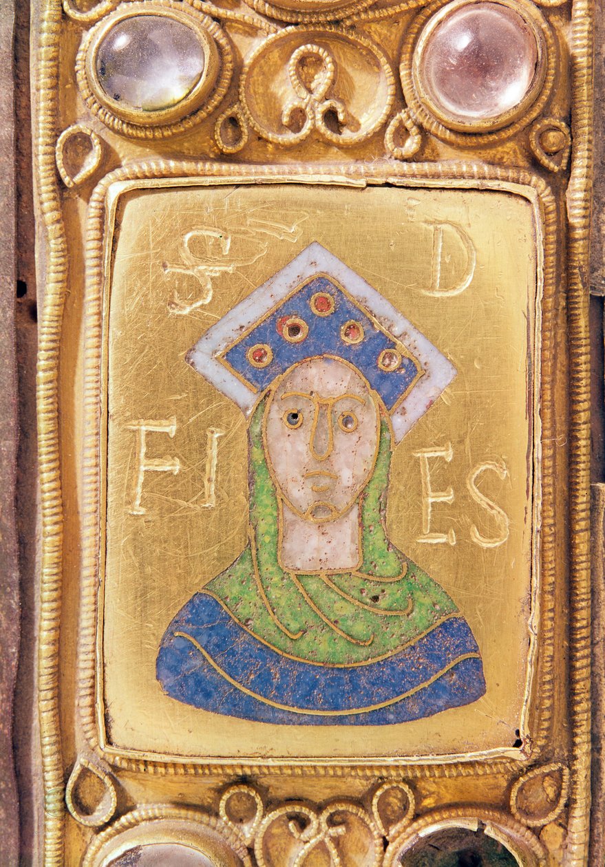 St. Foy, Detail von einem tragbaren Altar, ca. 1100 von Frankish School