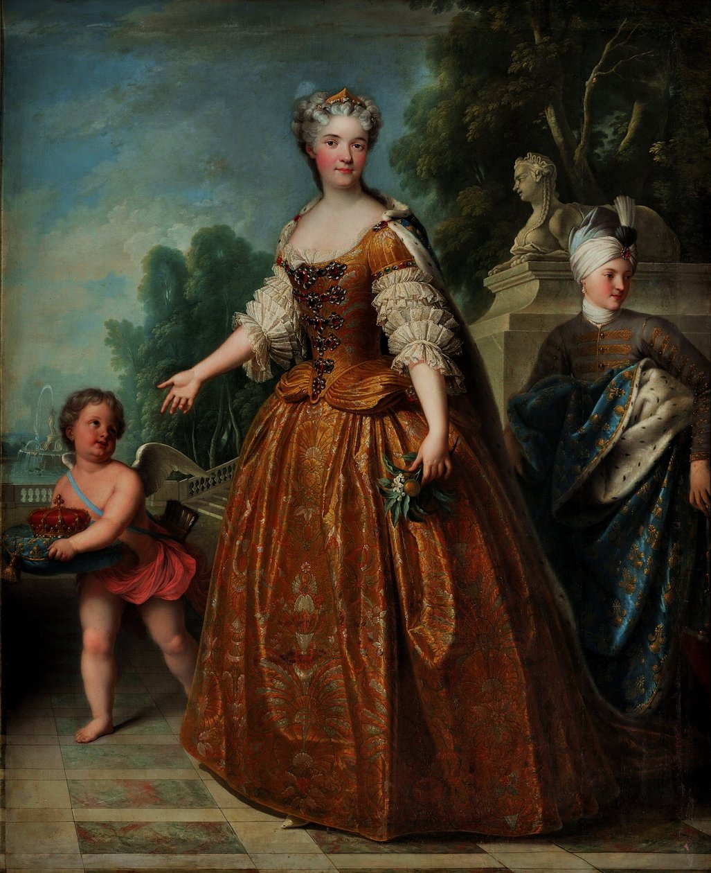 Porträt von Marie Leszczyńska (1703-1768), Königin von Frankreich von François Albert Stiémart