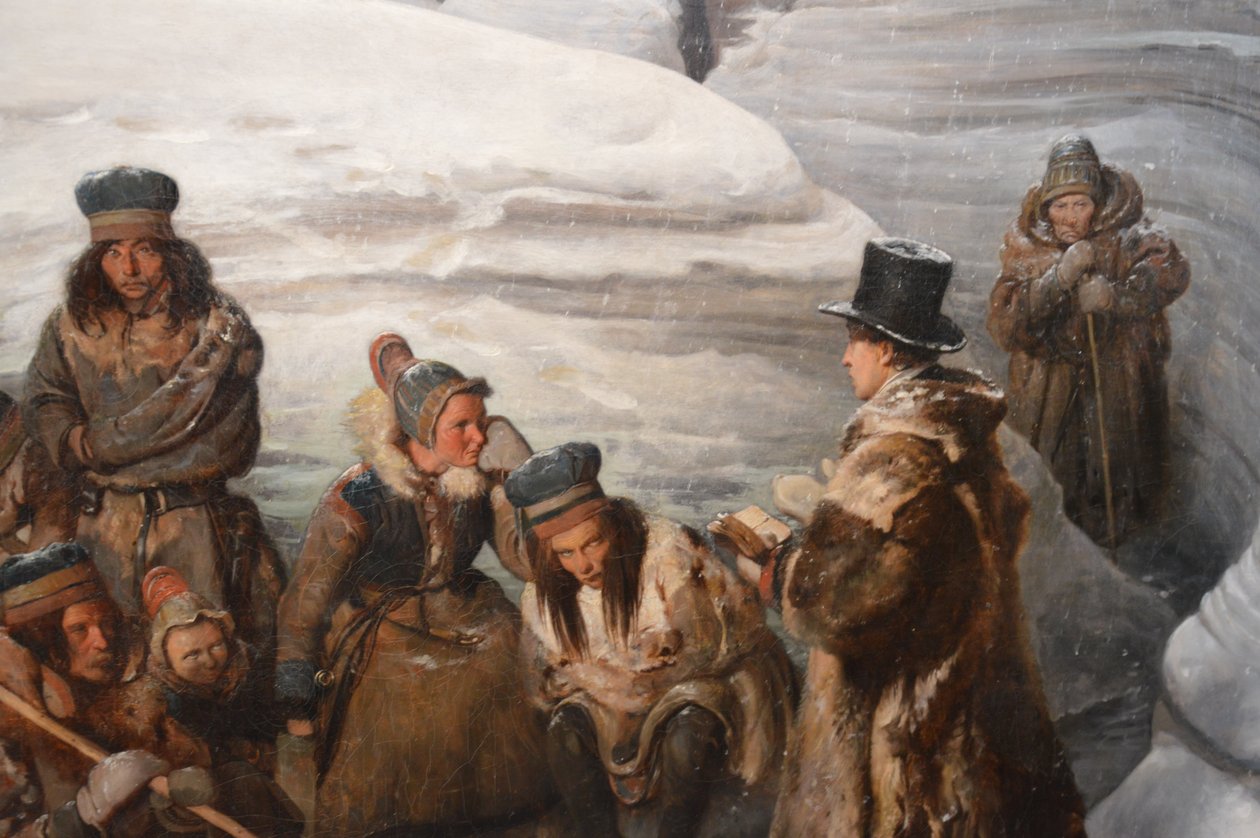 Læstadius predigt für die Samen von François Auguste Biard