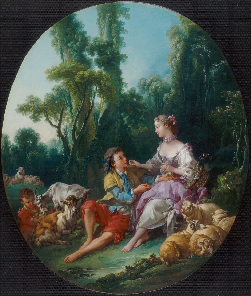 Denken sie an die Traube (Pensent-ils au raisin) von François Boucher