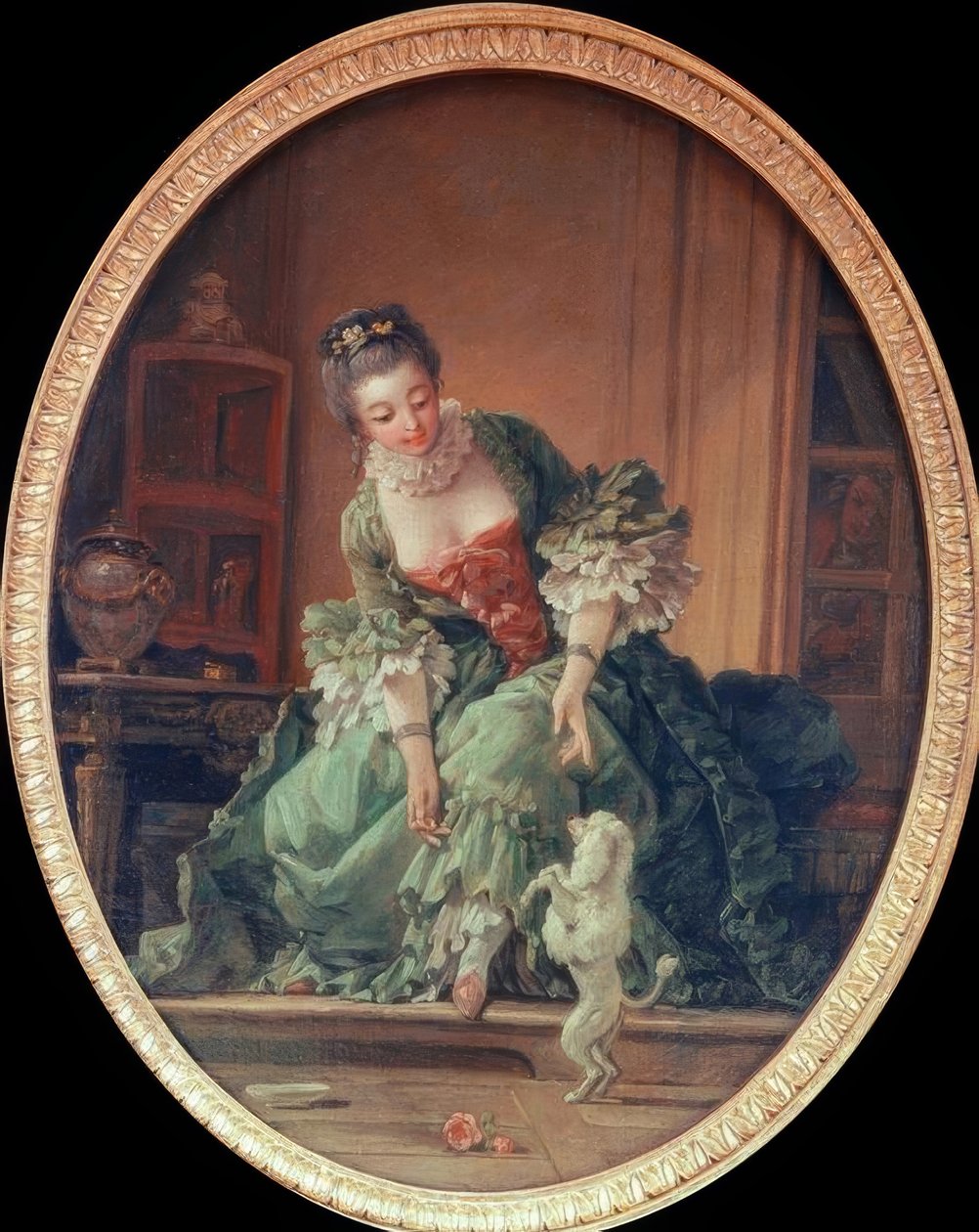 Das gelehrige Hündchen von François Boucher