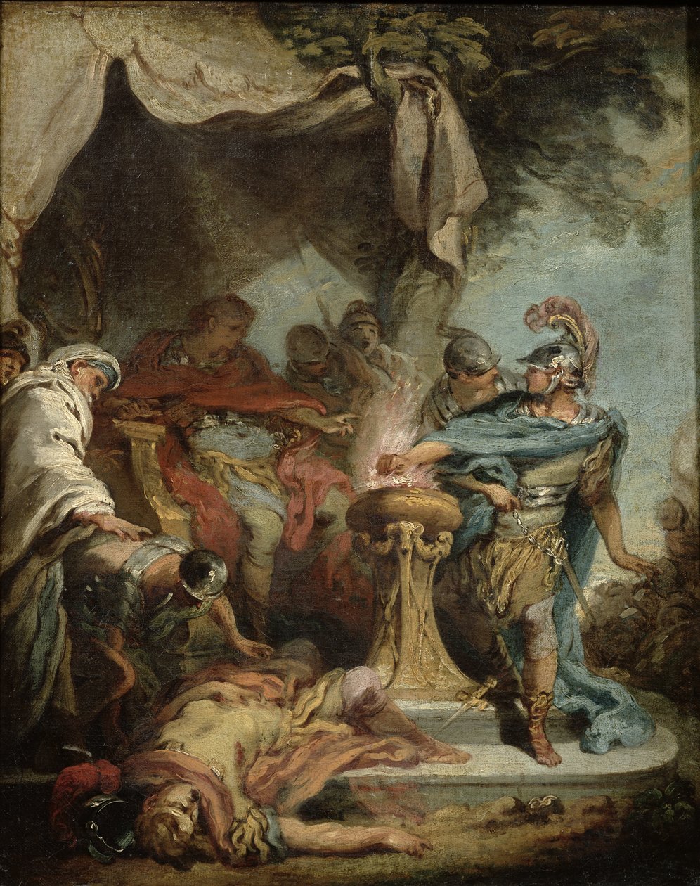 Mucius Scaevola vor Porsenna von François Boucher