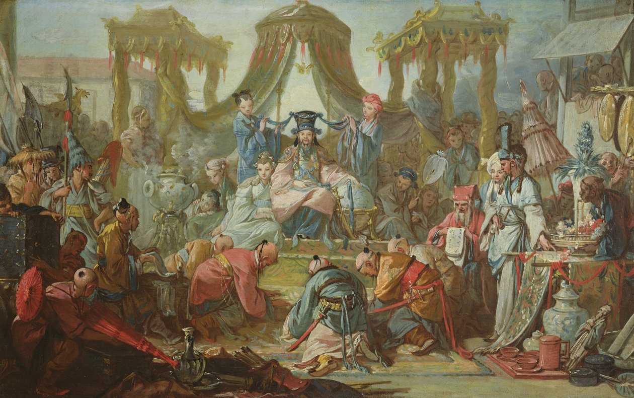Die chinesische Hochzeit oder Eine Audienz beim Kaiser von China, ca. 1742 von François Boucher
