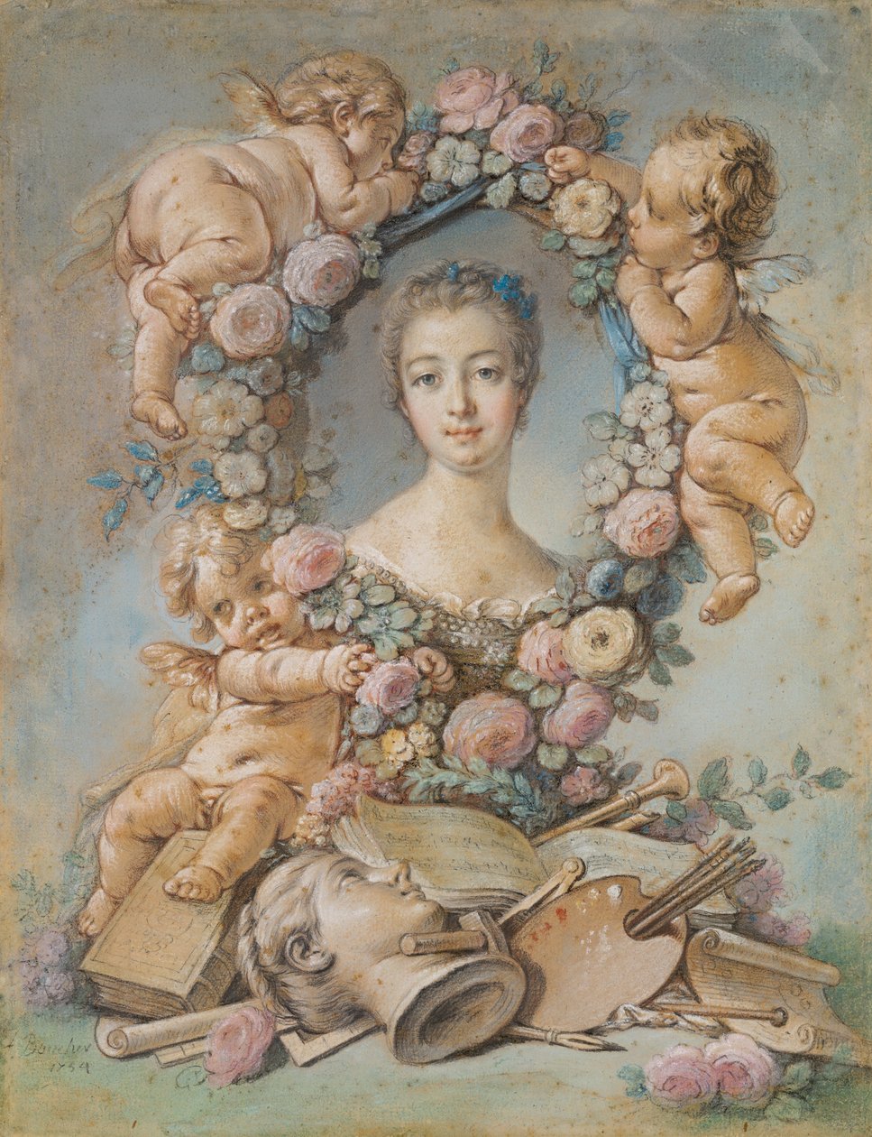 Madame de Pompadour von François Boucher