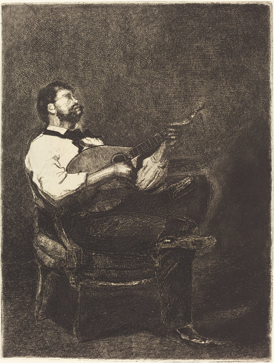 Gitarrenspieler von François Bonvin