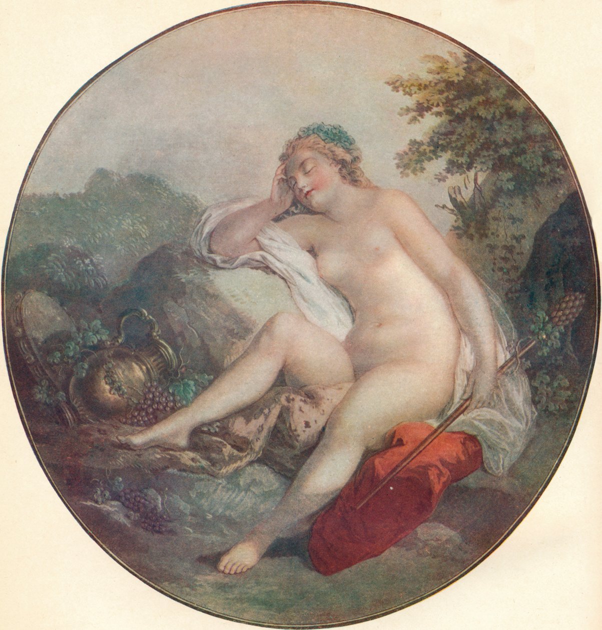Eine Bacchantin, 18. Jahrhundert von François Boucher