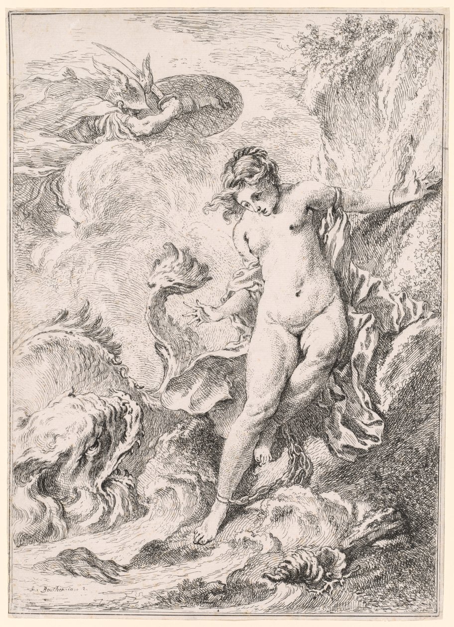 Andromeda, 1734 von François Boucher