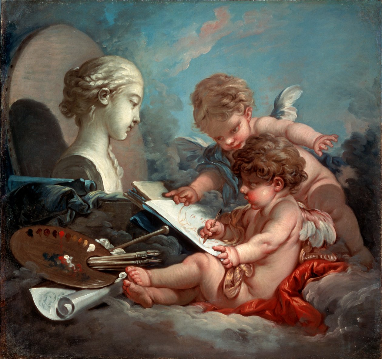 Putten, Allegorie der Malerei von François Boucher