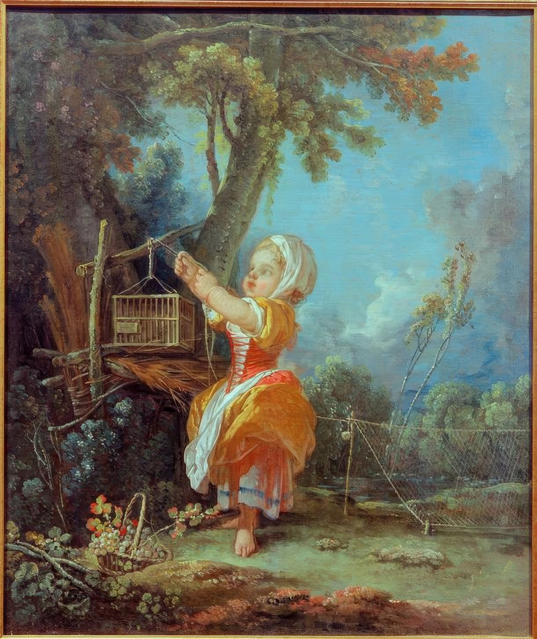 Die kleine Vogelfängerin von François Boucher