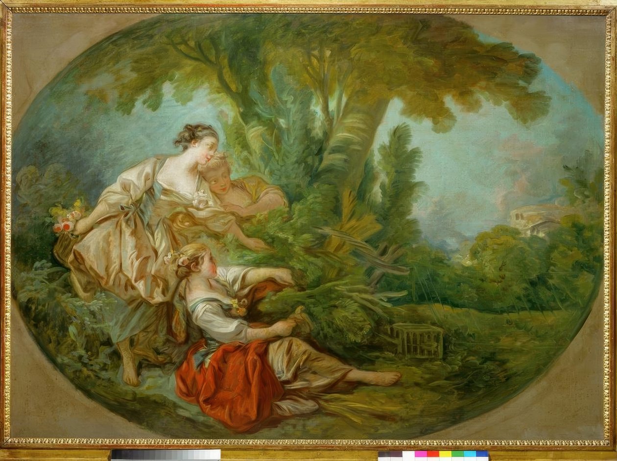 Der Lockvogel, genannt Der Vogel im Netz von François Boucher