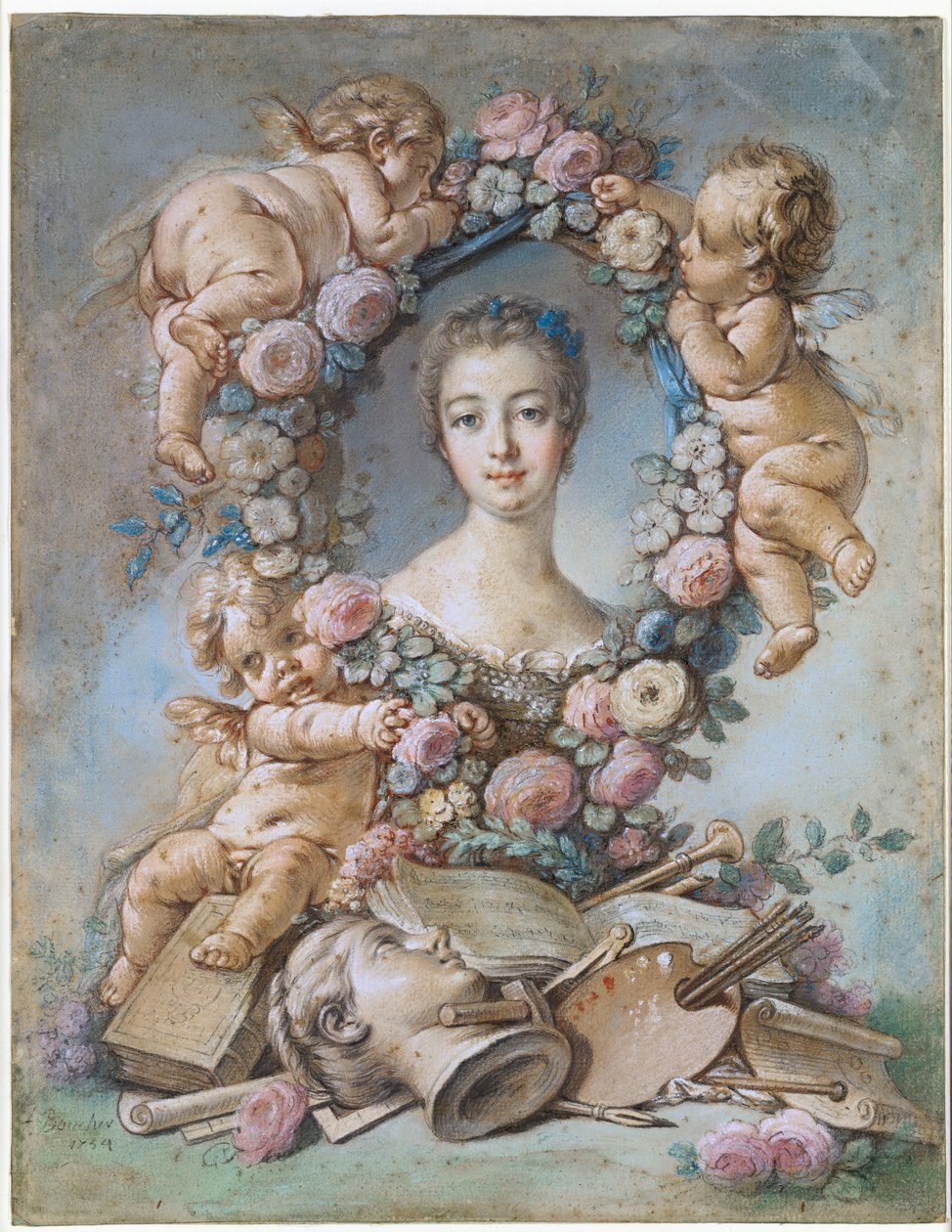 Madame de Pompadour von François Boucher