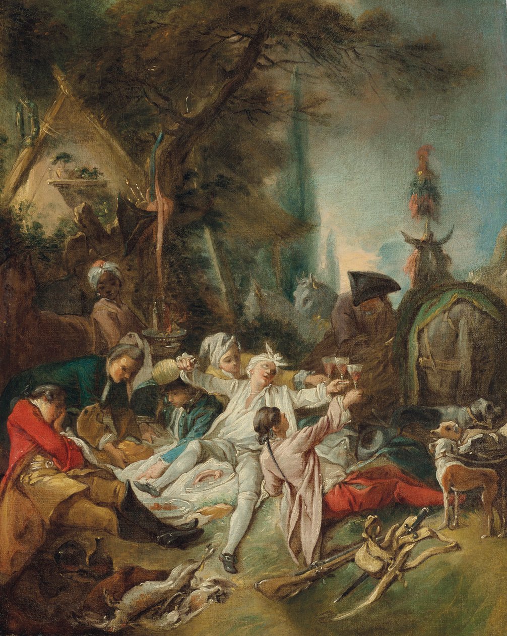 Ruhe auf der Jagd von François Boucher