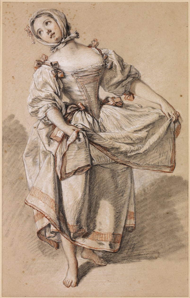 Junge Landmädchen tanzen von François Boucher