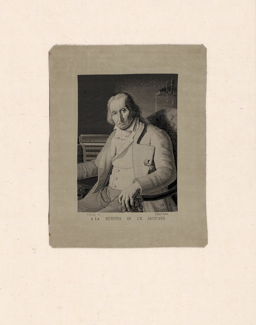 Porträt von Joseph Marie Jacquard (1752–1834) von François Carquillat